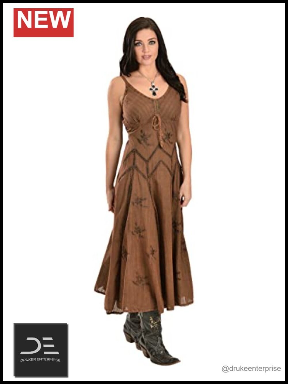 Spaghetti Strap A-Line Dress